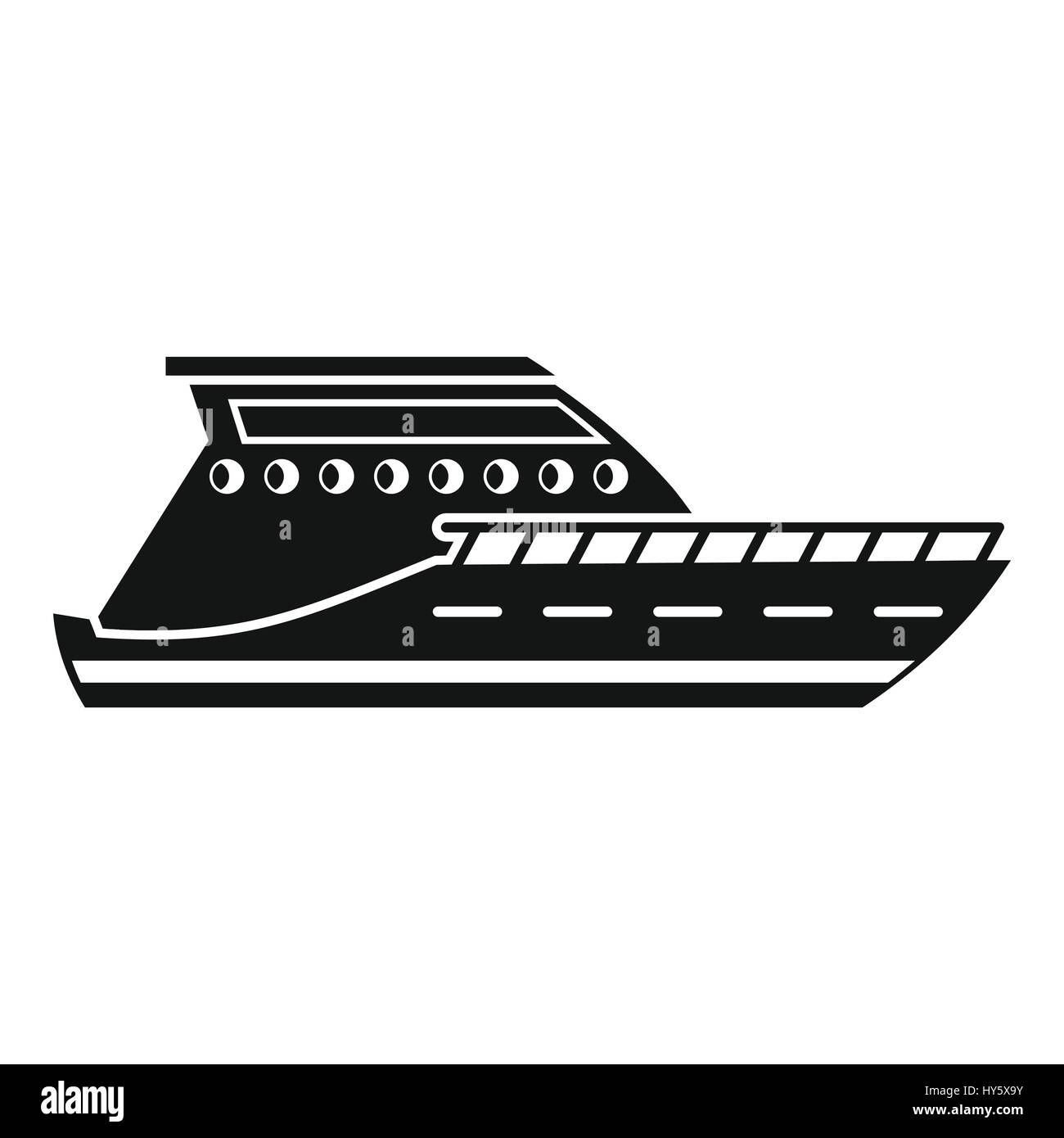 Yacht icon, simple style Stock Vector Image & Art - Alamy