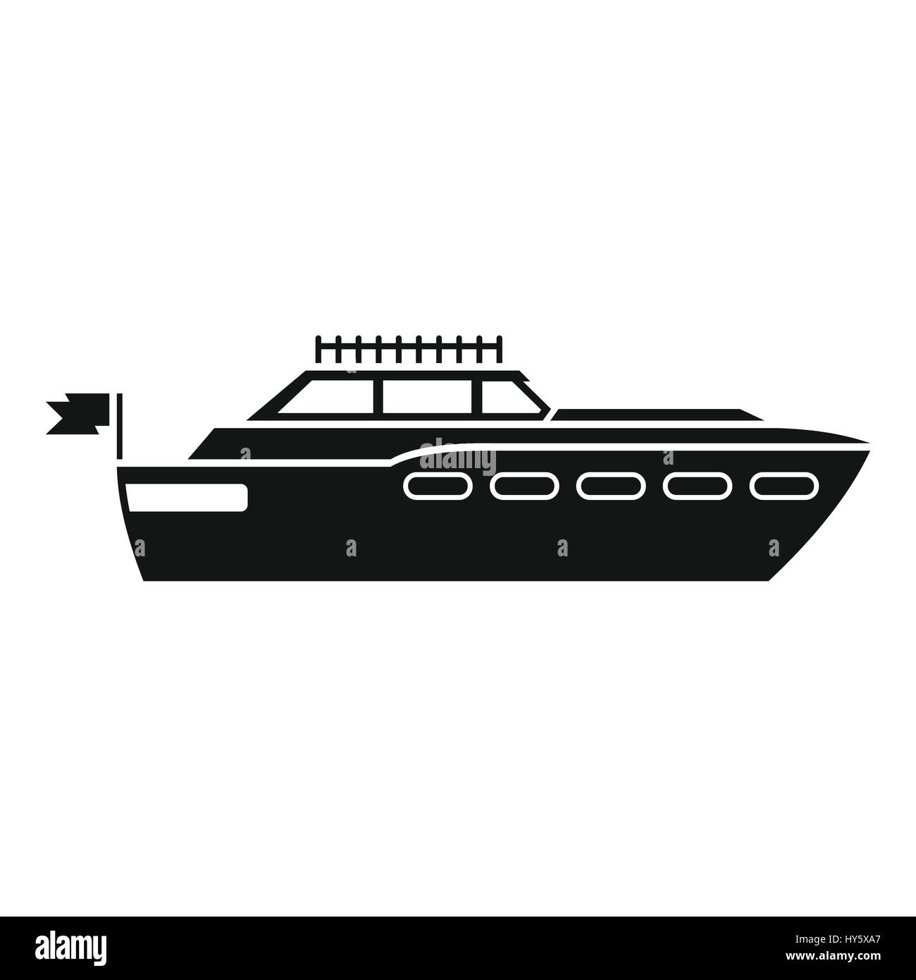 Big yacht icon, simple style Stock Vector Image & Art - Alamy