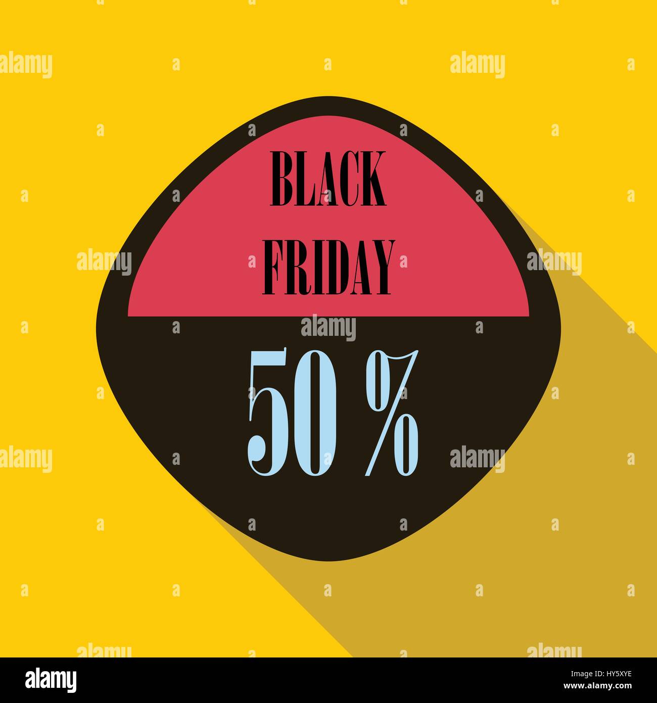 Black Friday sticker 50 percent off icon Stock Vector Image & Art - Alamy