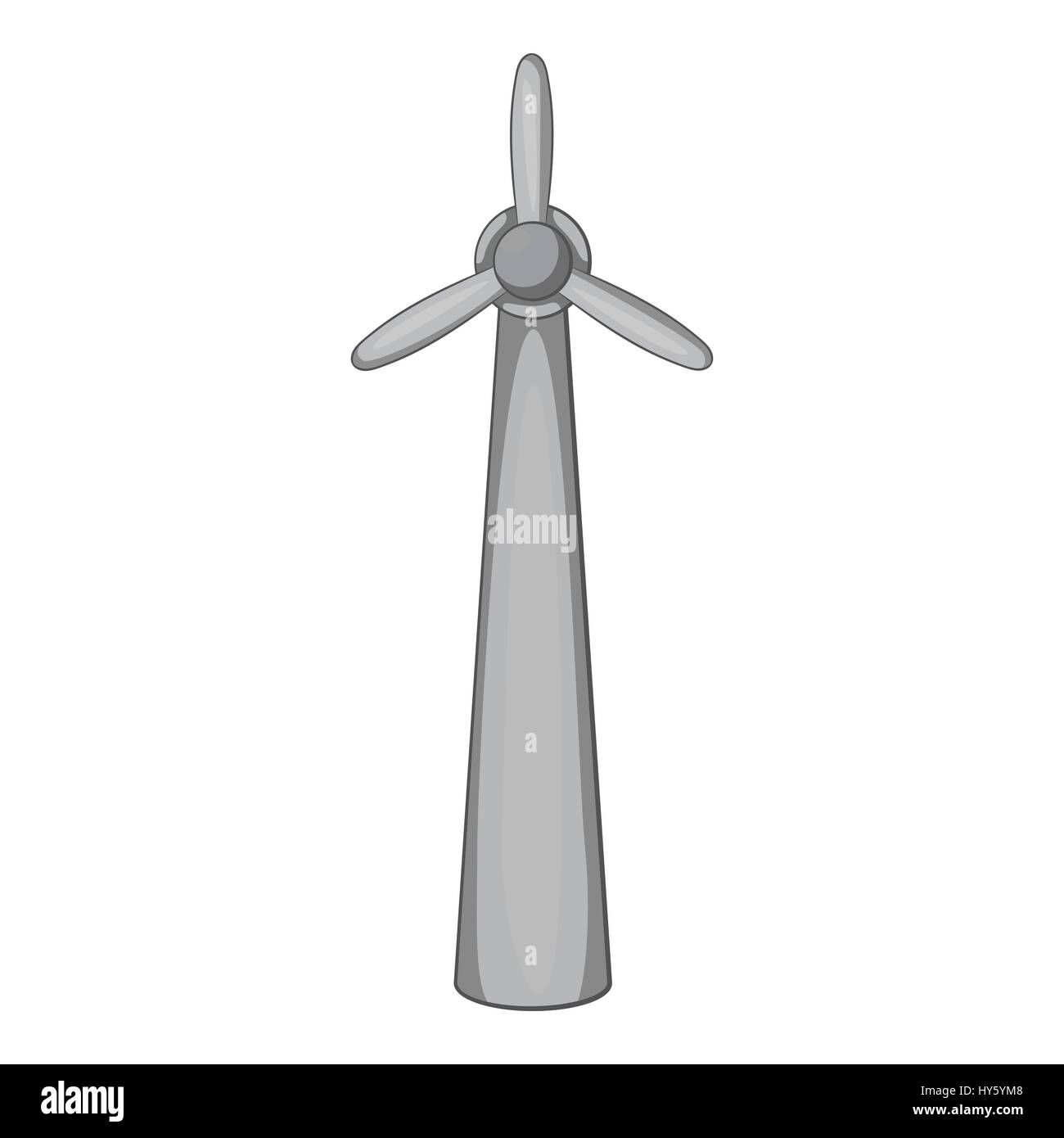 Windmill energy icon, gray monochrome style Stock Vector Image & Art ...