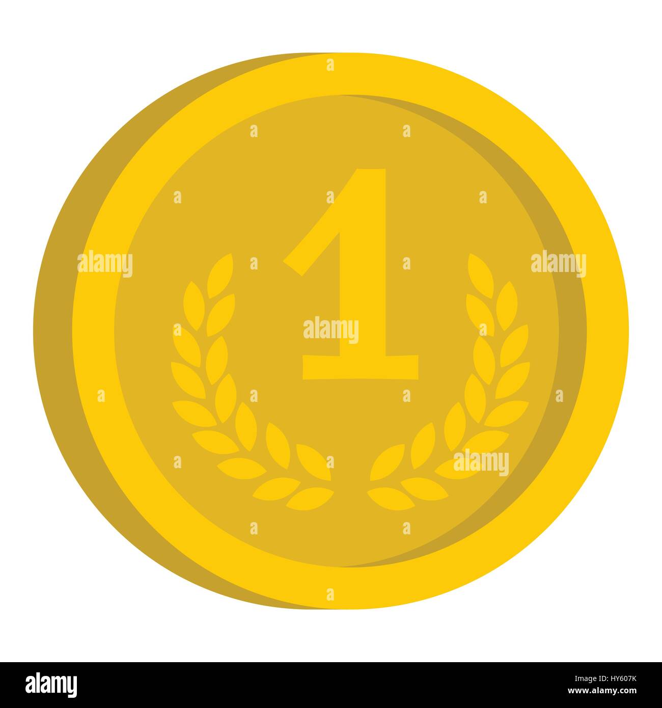 Coin icon, flat style Stock Vector Image & Art - Alamy