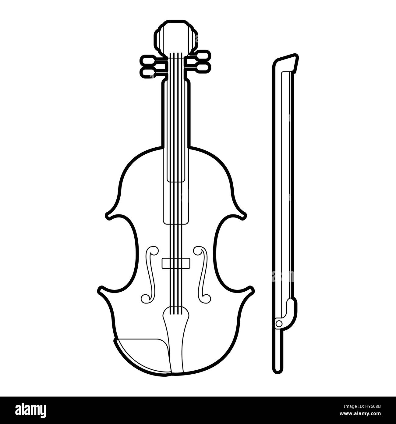 Contrabass icon, outline style Stock Vector Image & Art - Alamy