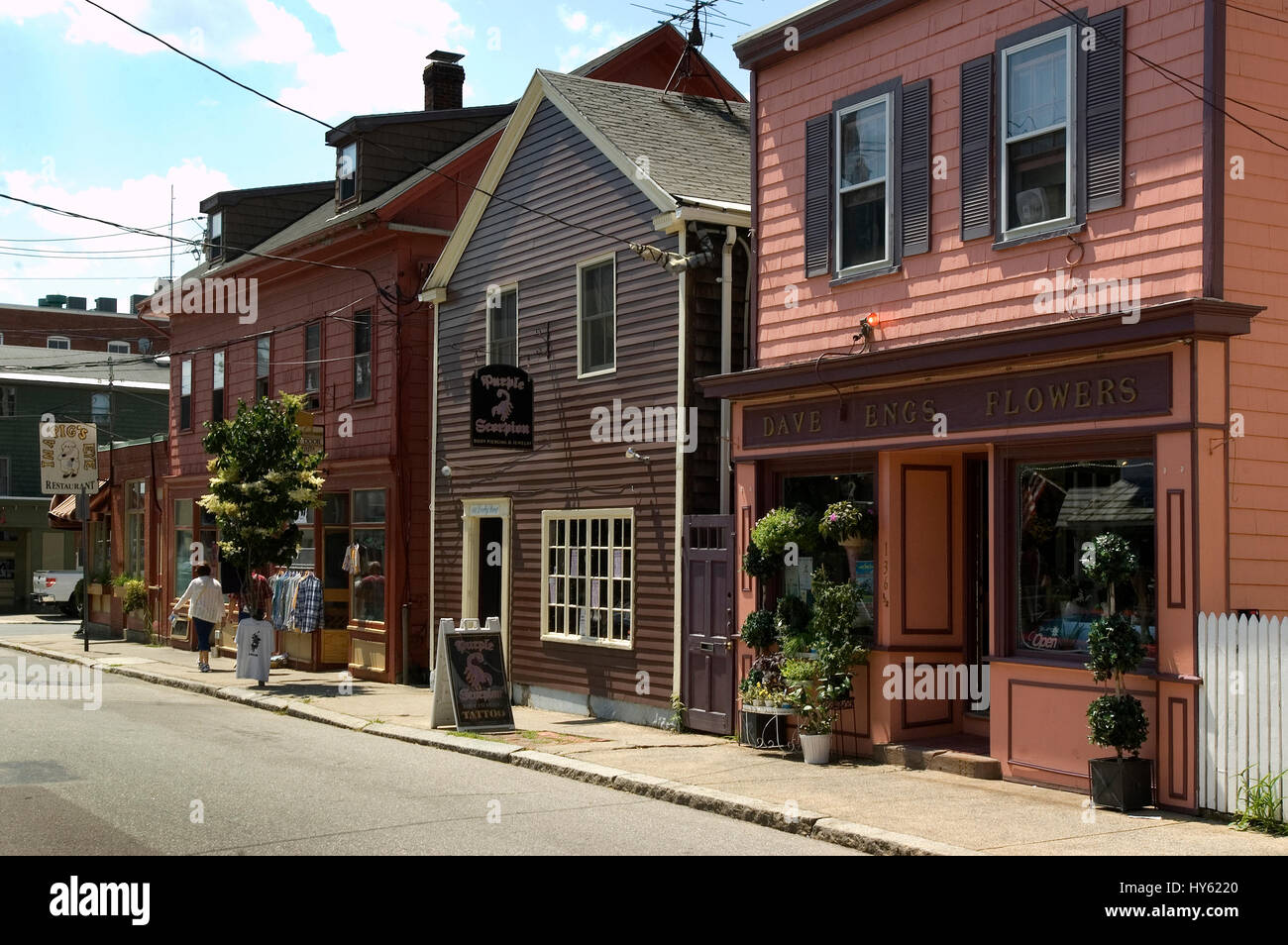 Along Derby Street in Salem, Massachusetts Stock Photo Alamy
