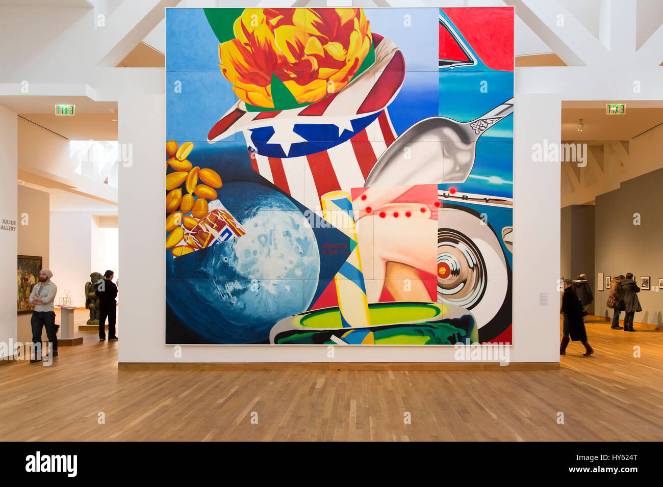1964 'Worlds Fair' painting by James Rosenquist in the Weisman Art Museum on the campus of the University of Minnesota, Minneapolis Stock Photo