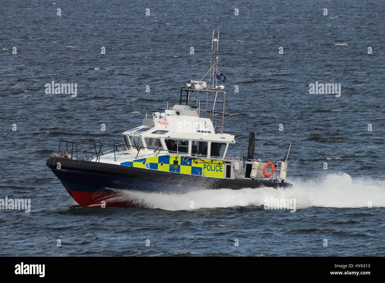 Iona, an Island-class launch operated by the UK Ministry of Defence ...