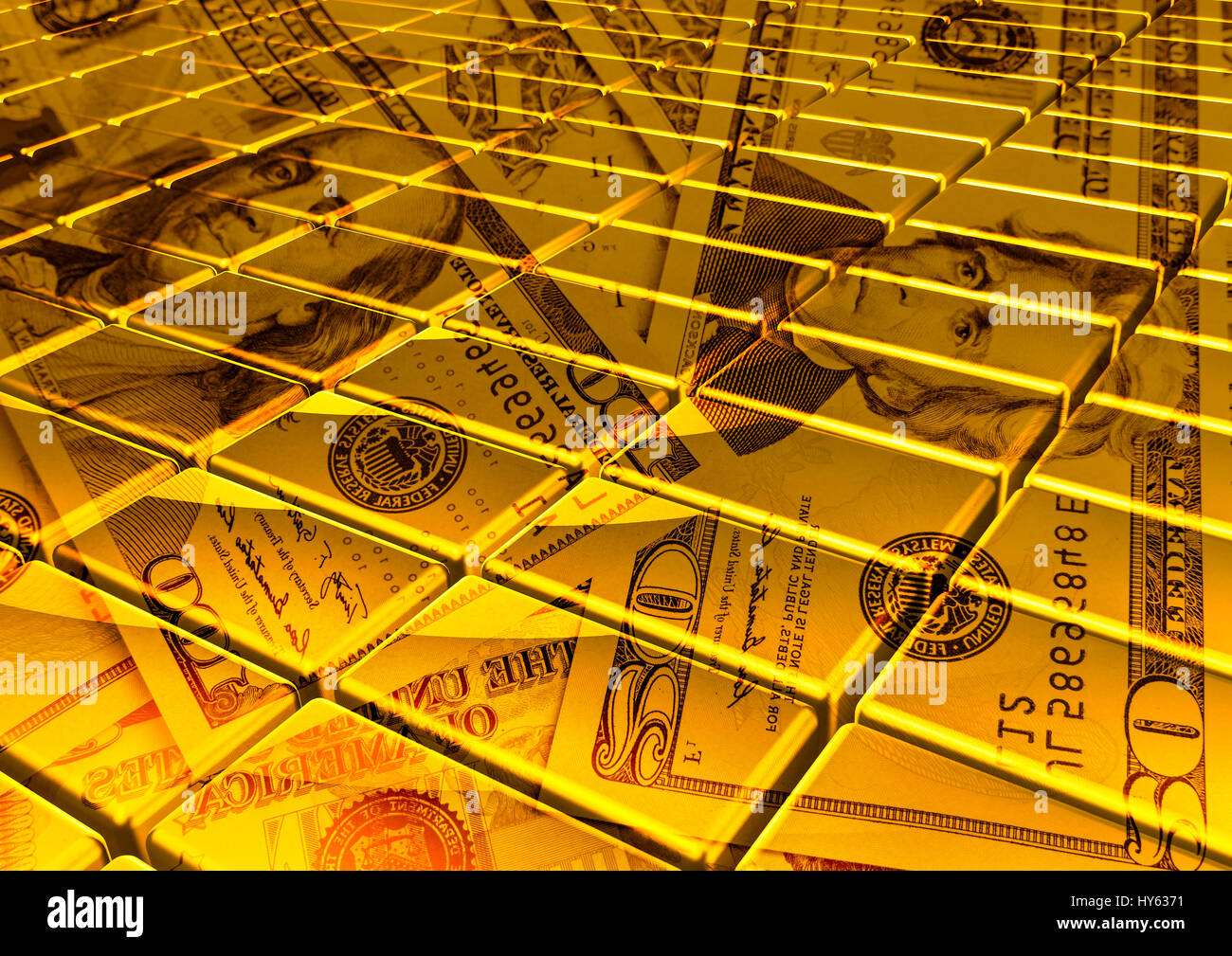 American dollar sign in gold hi-res stock photography and images - Alamy