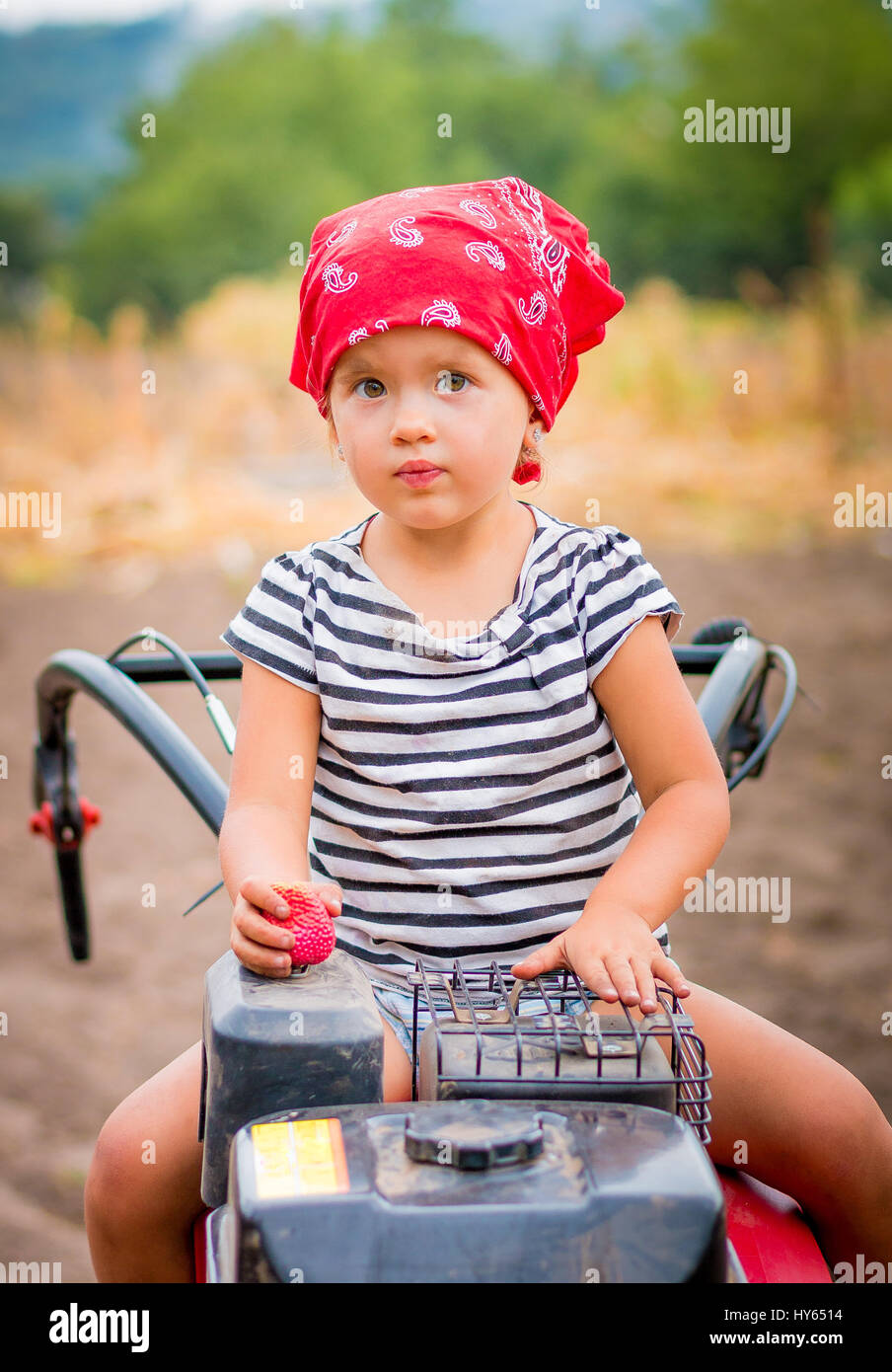 red baby bandana