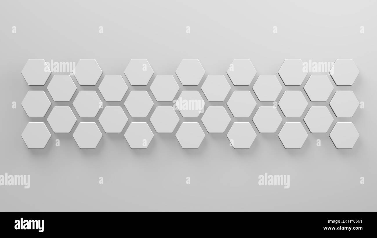 blank 3d hexagons background template 3d illustration Stock Photo - Alamy