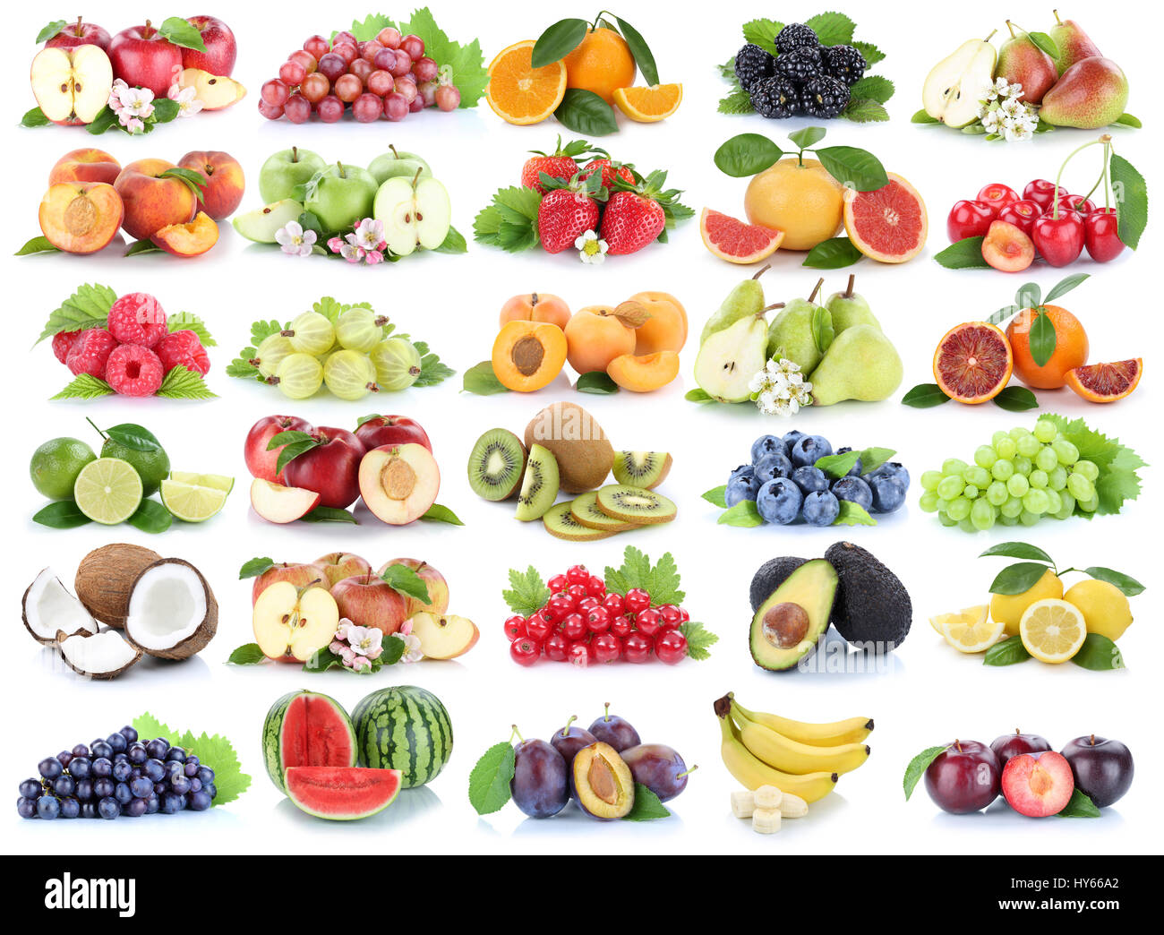 Fruits fruit collection fresh orange apple apples cherries strawberry ...