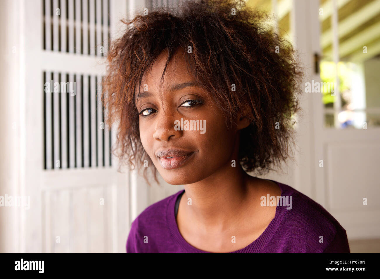 Attractive young black woman hi-res stock photography and images - Alamy