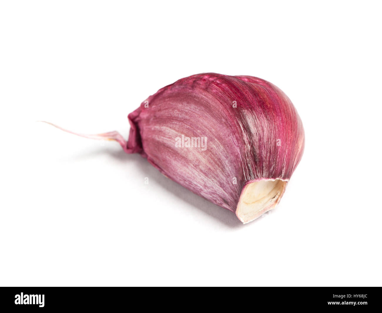 Garlic clove isolated on white background Stock Photo - Alamy