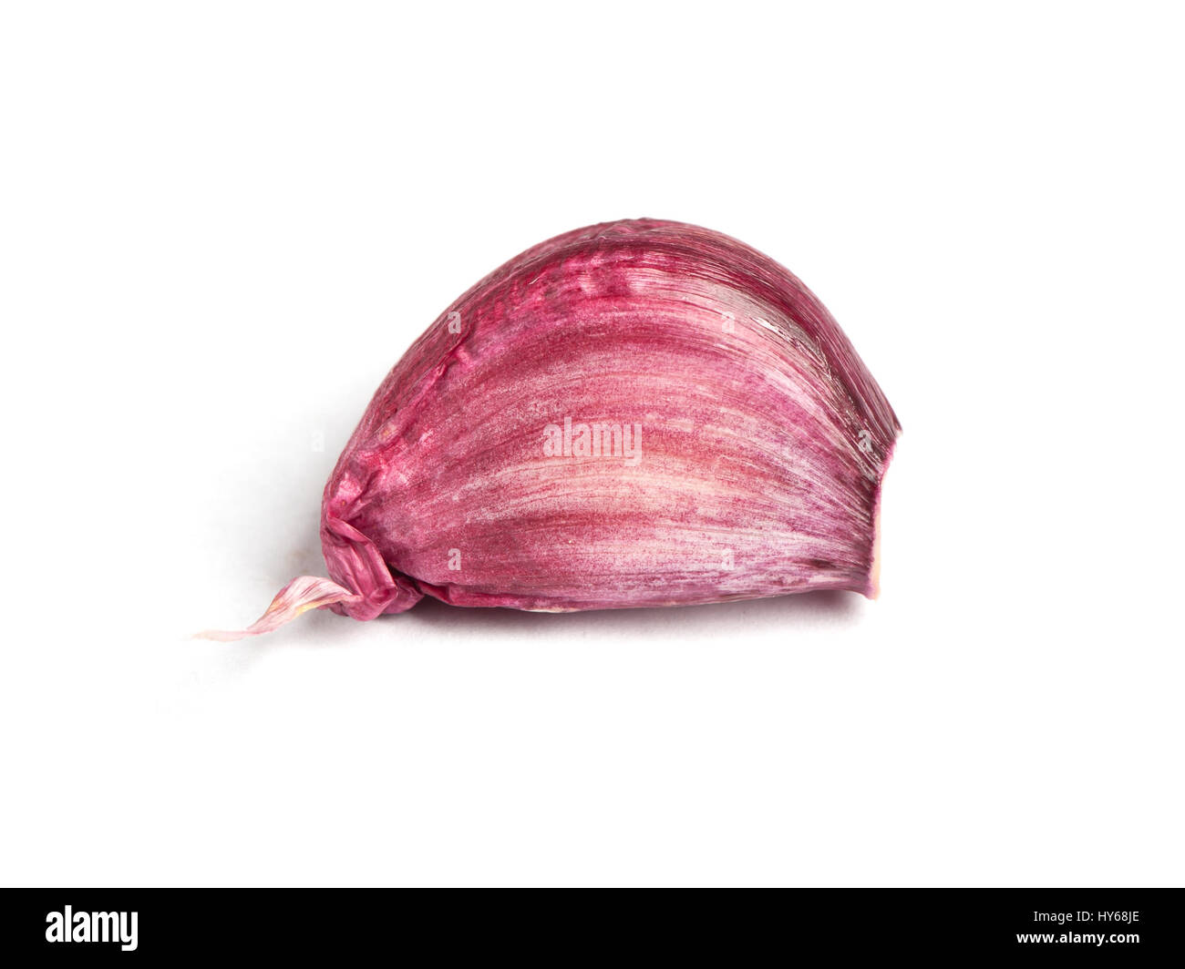 Garlic clove isolated on white background Stock Photo - Alamy