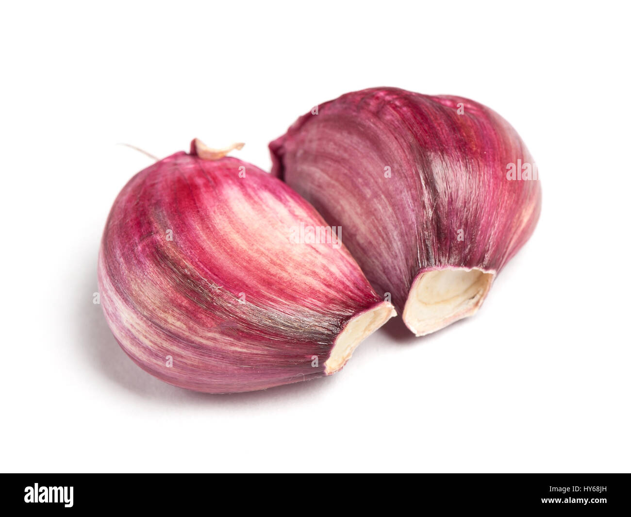 Garlic clove isolated on white background Stock Photo - Alamy