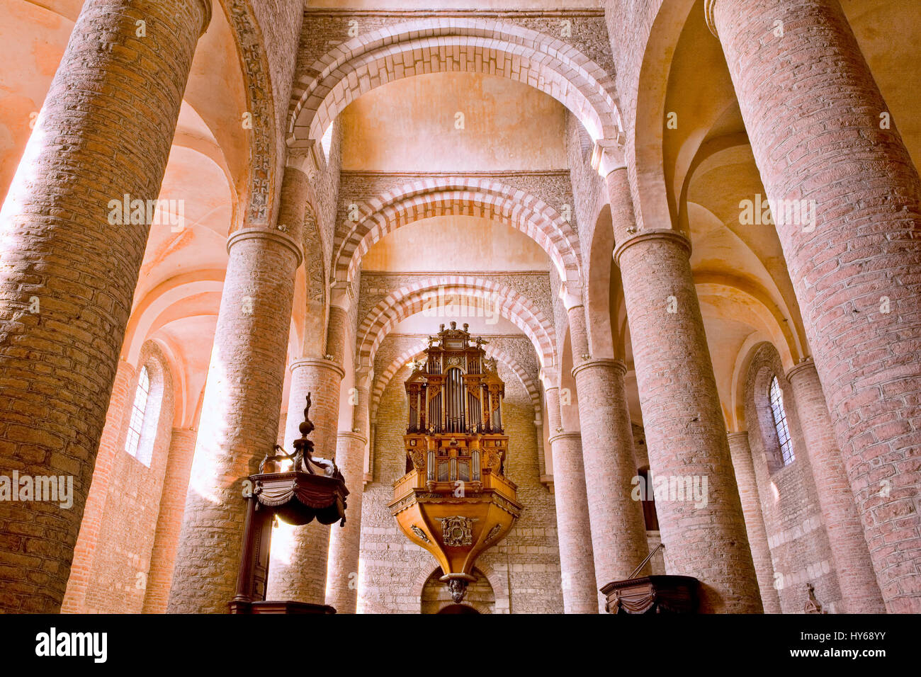 StPhilibert abbey in Tournus Stock Photo Alamy