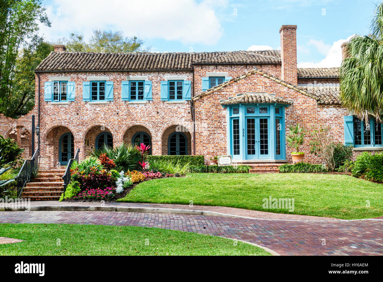 Winter Park Orlando Florida Casa Feliz restoration mansion house Stock ...