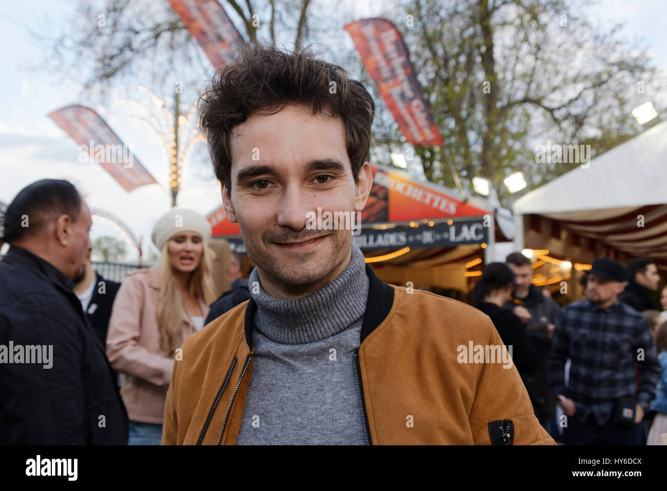 Paris, France. 31th March, 2017.Florian Hessique attends at Opening evening of the 2017 Throne Fair for the benefit of the Association Petits Princes Stock Photo