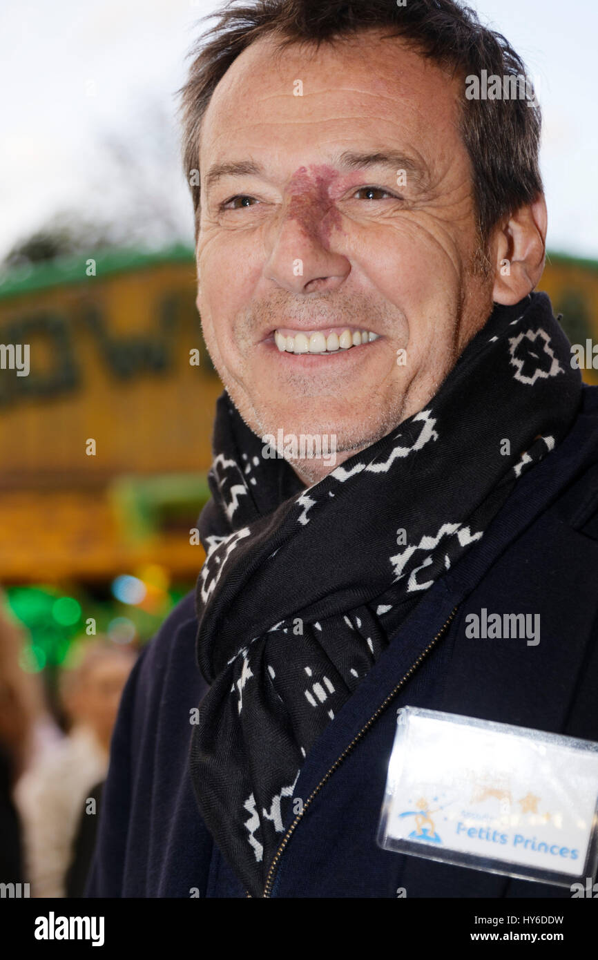 Paris, France. 31th March, 2017.Jean-Luc Reichmann attend at Opening evening of the 2017 Throne Fair for the benefit of the Association Petits Princes Stock Photo