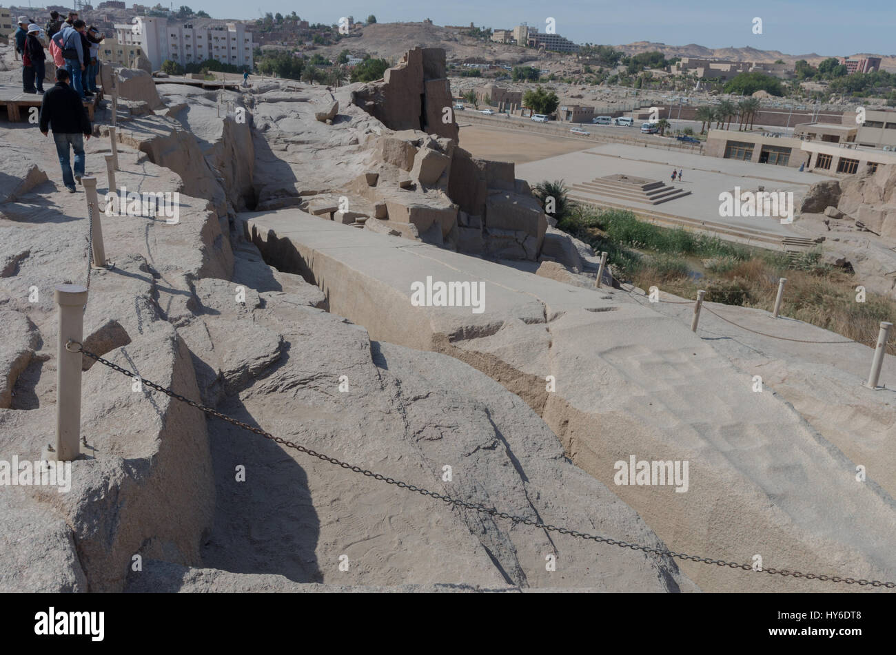 Unfinished obelisk, Aswan, Upper Egypt Stock Photo