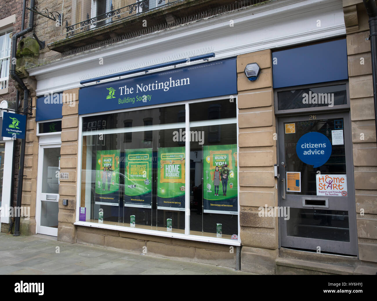 The Nottingham Building Society in Buxton Derbyshire Stock Photo Alamy