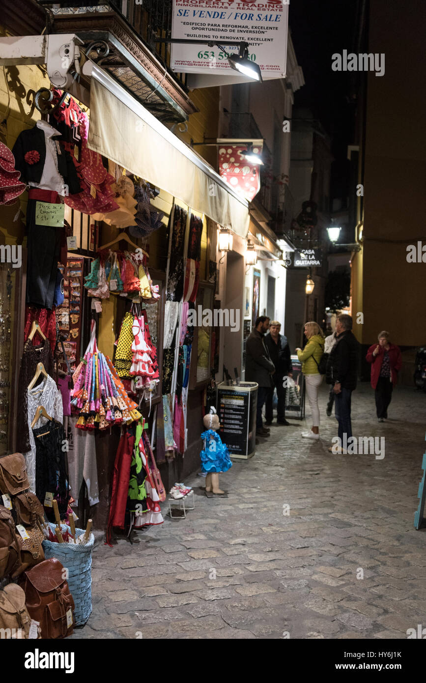 SEVILLE, SPAIN - NOVEMBER 19, 2014: Sale Of Souvenirs In Seville Near Plaza  De Espana. Seville, Andalusia Stock Photo, Picture and Royalty Free Image.  Image 35780662.