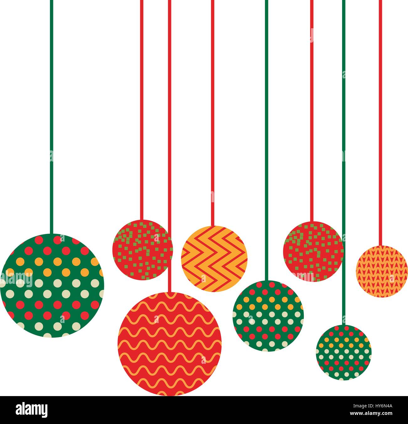 colorful background with many decorative garlands pendant of threads ...