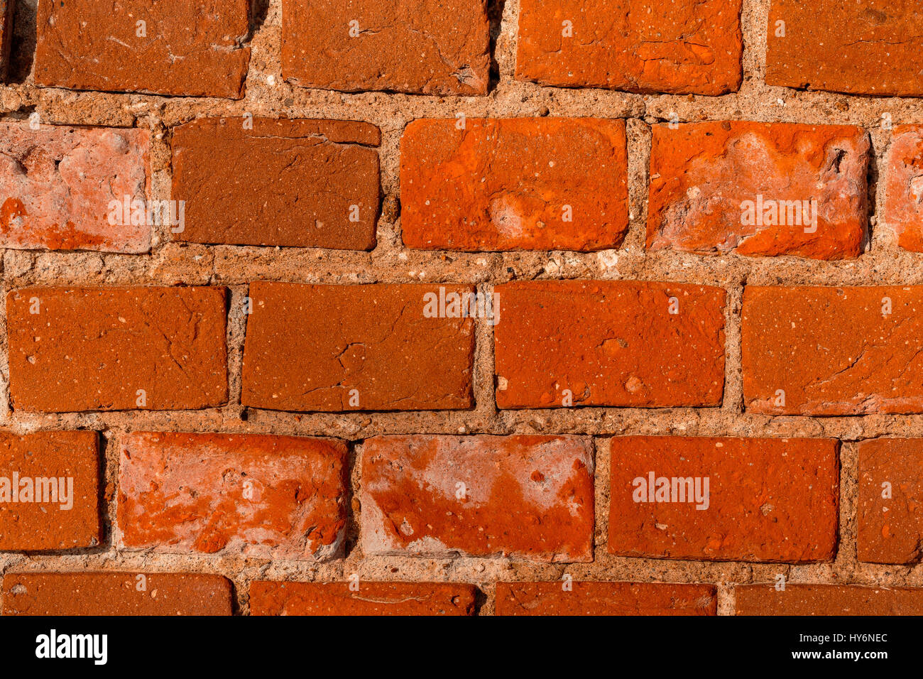 Red brick for texture and background. Stock Photo