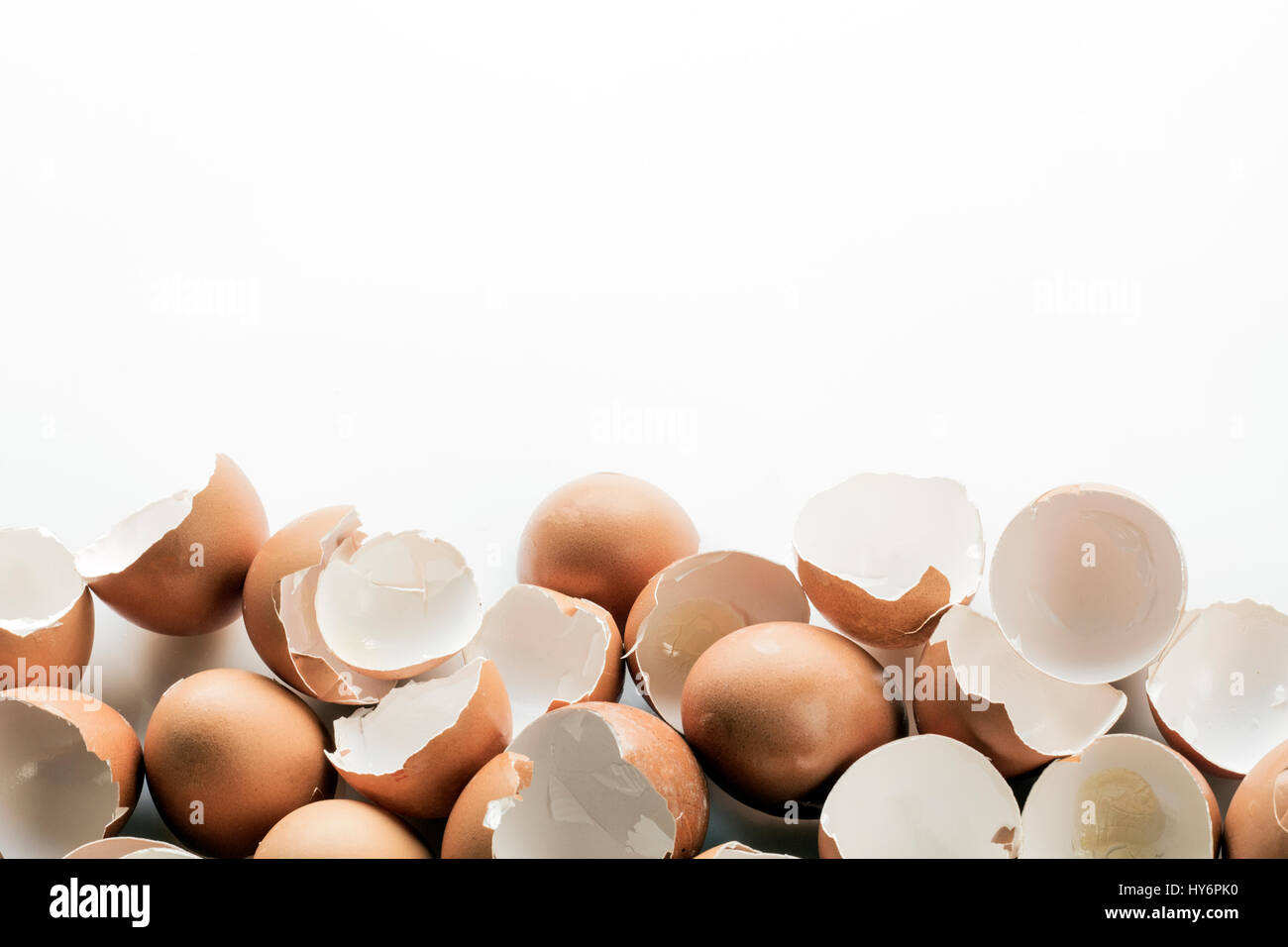 broken egg shells Stock Photo Alamy