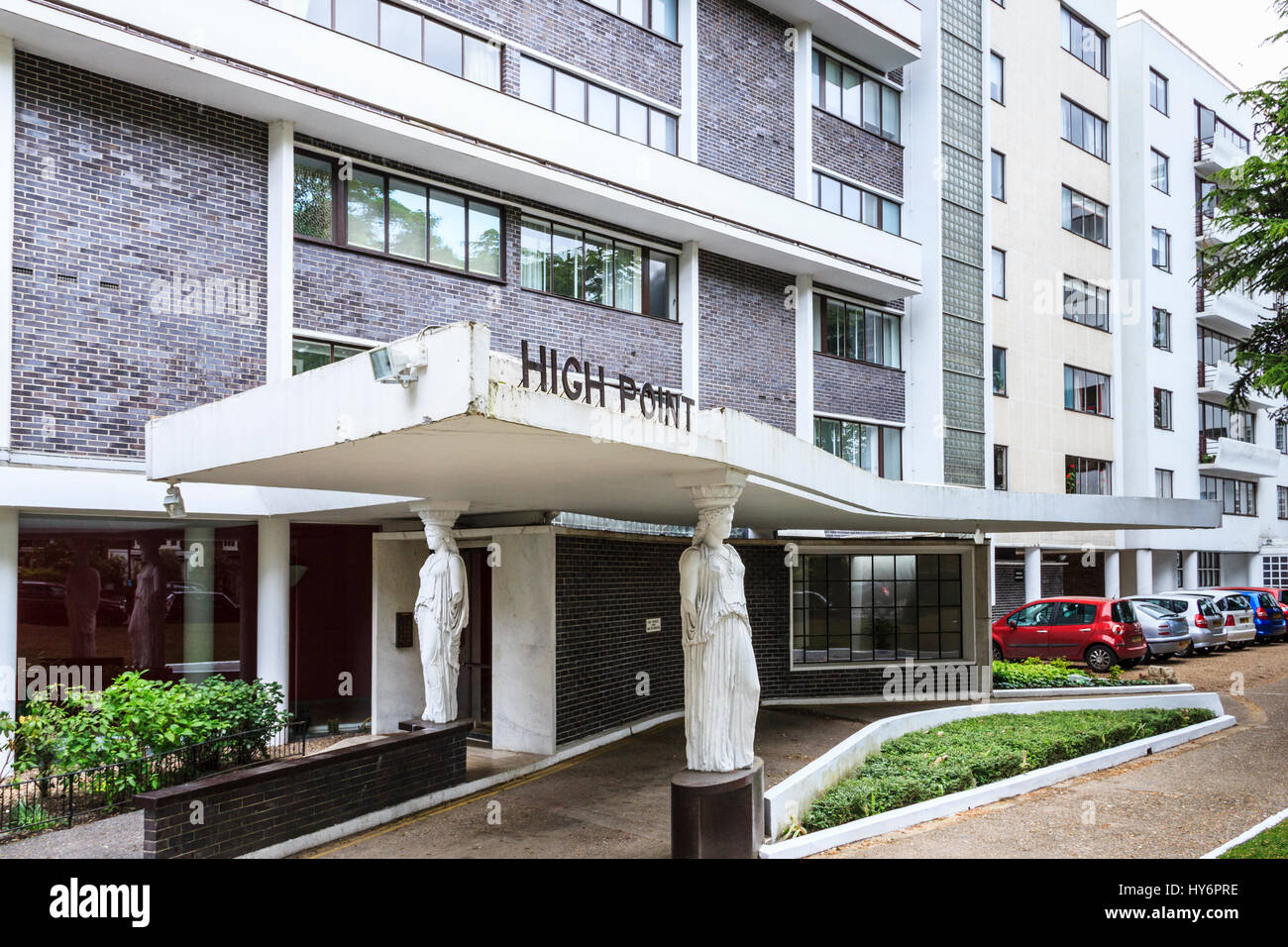'High Point', Berthold Lubetkin's 1930s modernist apartment block, from