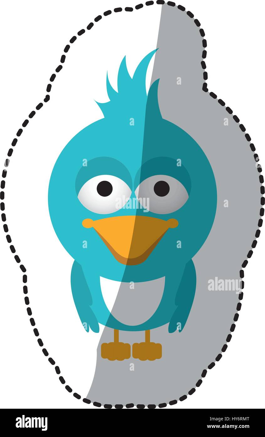 beautiful cartoon bird with big eyes Stock Vector Image & Art - Alamy
