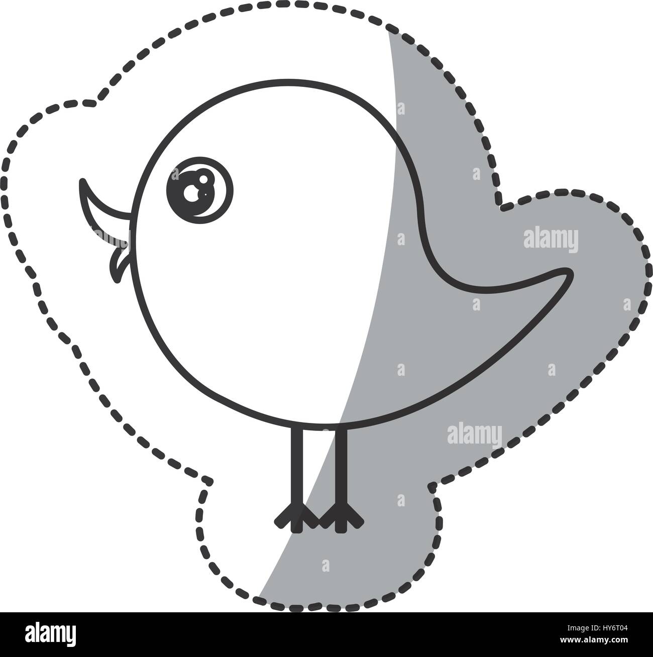 beautiful cartoon bird with big eyes Stock Vector Image & Art - Alamy