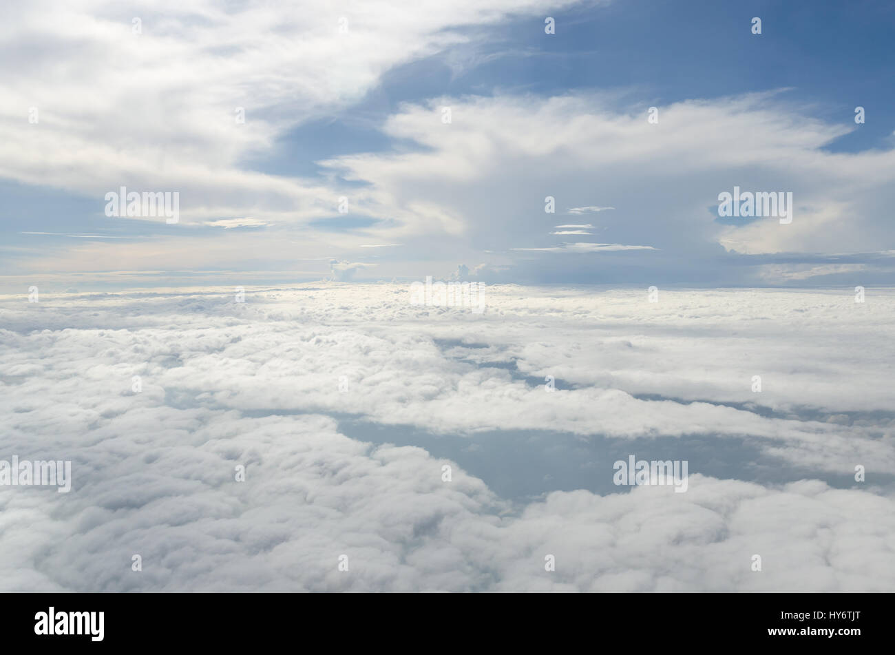 Sky and cloud view from airplane Stock Photo - Alamy