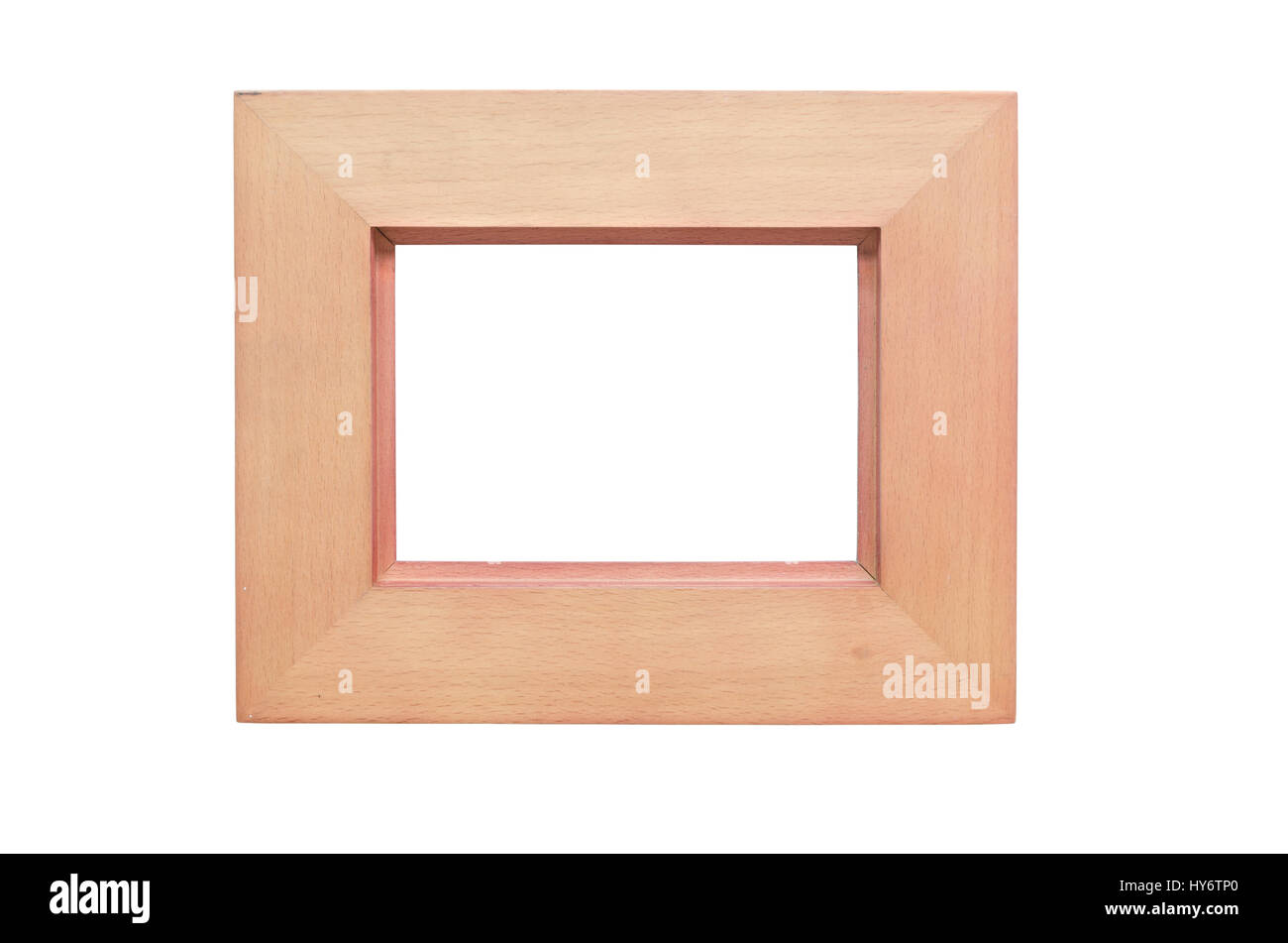Wooden picture frame isolated on white background Stock Photo - Alamy