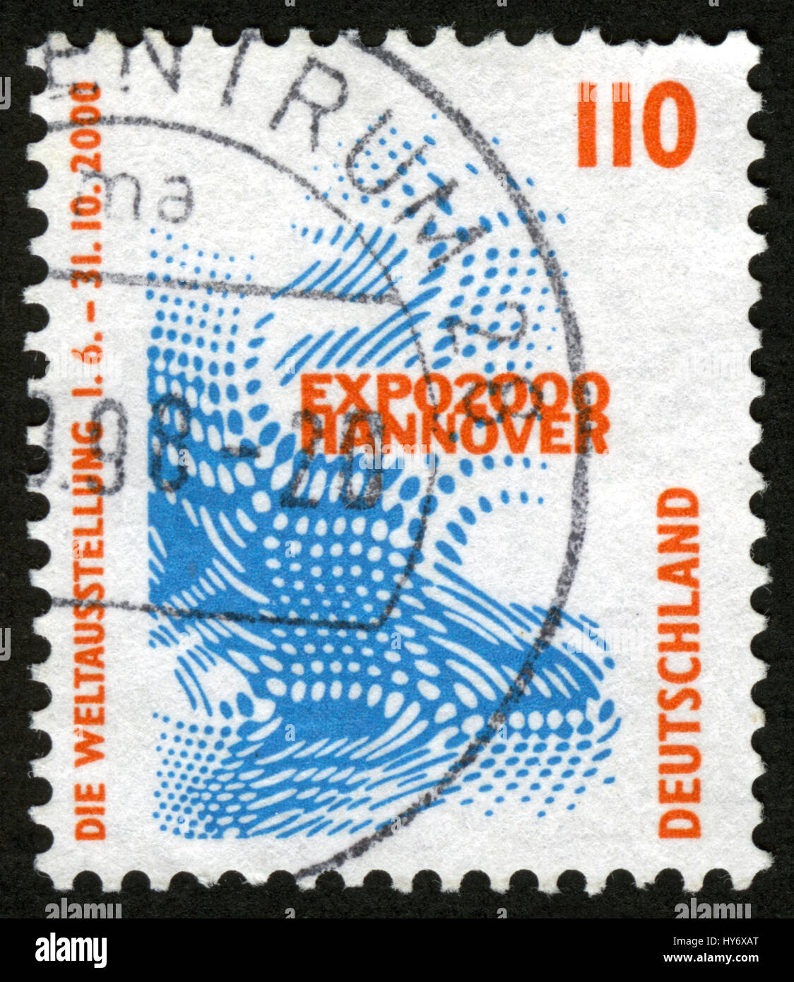 Germany postage stamps, Expo 2000, Hanover Stock Photo Alamy