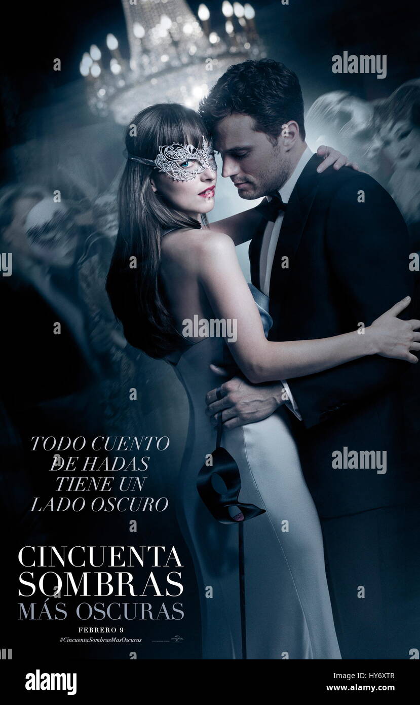 RELEASE DATE: February 10, 2017 TITLE: Fifty Shades Darker STUDIO: Universal Pictures DIRECTOR: James Foley PLOT: While Christian wrestles with his inner demons, Anastasia must confront the anger and envy of the women who came before her STARRING: Dakota Johnson as Anastasia Steele, Jamie Dornan as Christian Grey Poster Art (Credit: © Universal Pictures/Entertainment Pictures/ZUMAPRESS.com) Stock Photo