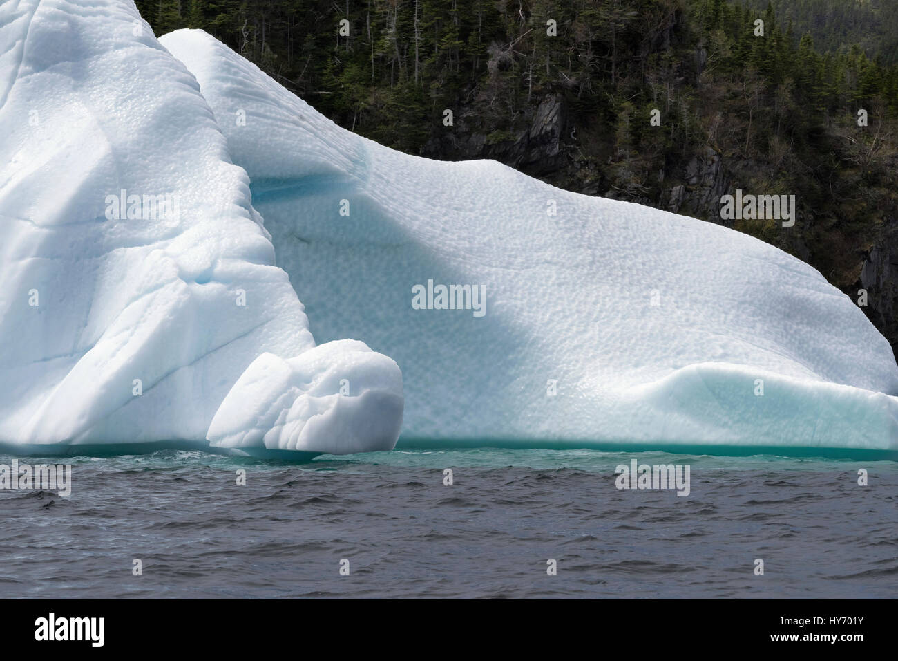 Old ice, Cuckold Cove, Bonavista Peninsula, Newfoundland Stock Photo