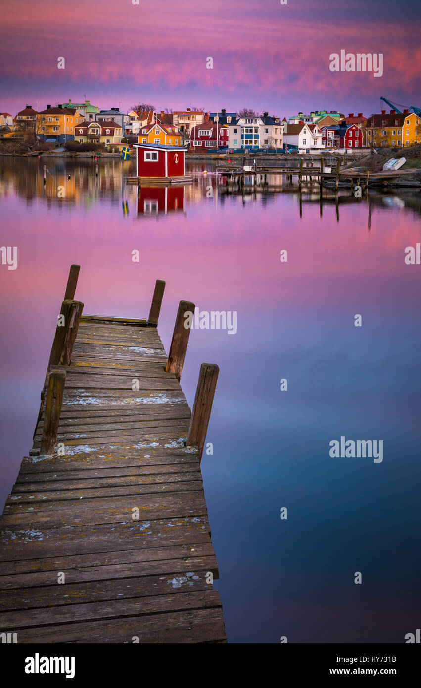 Dock and buildings in Karlskona, Sweden ..... Karlskrona is a locality and the seat of Karlskrona Municipality, Blekinge County, Sweden. Stock Photo