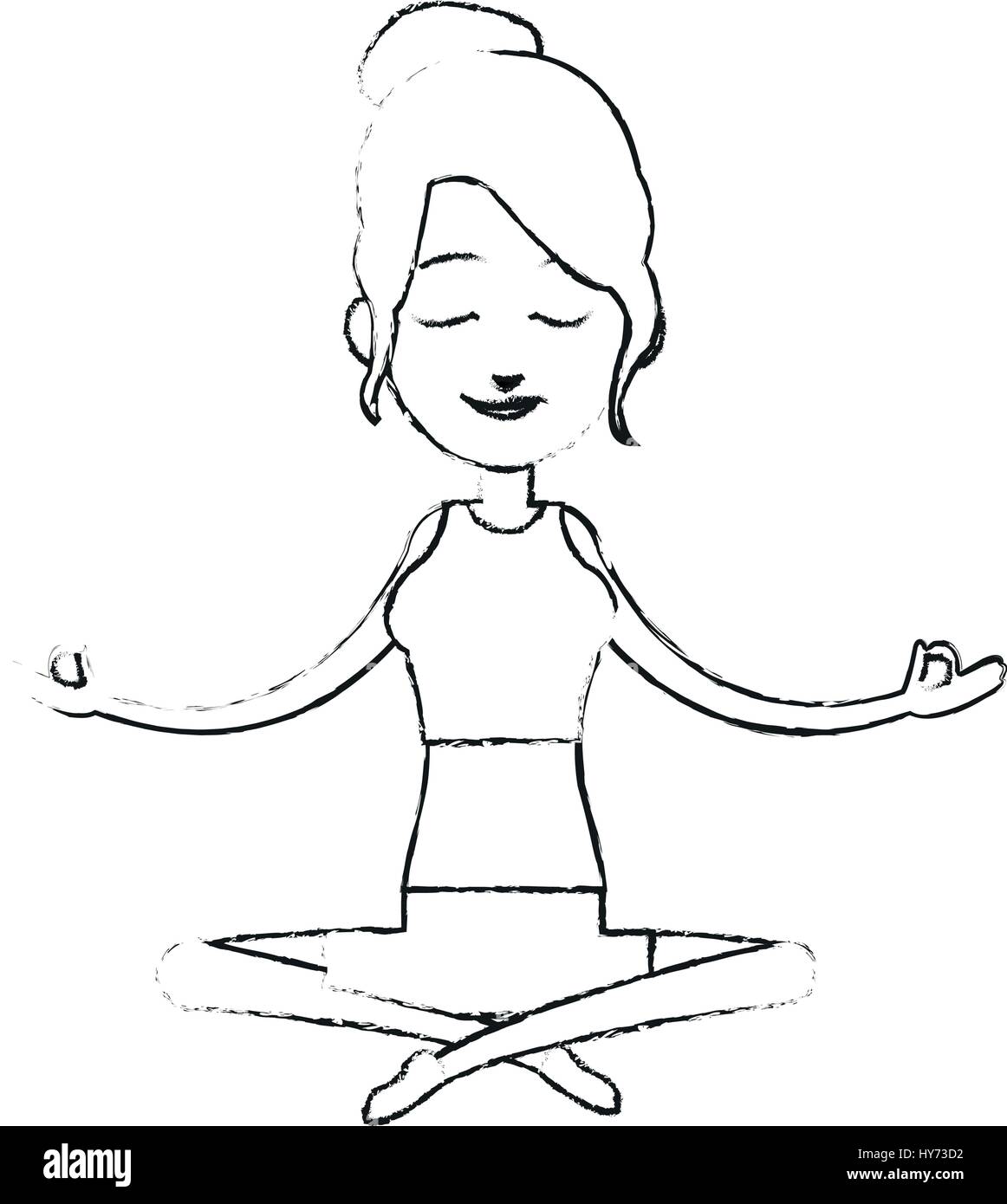 yogi meditating icon image Stock Vector Image & Art - Alamy