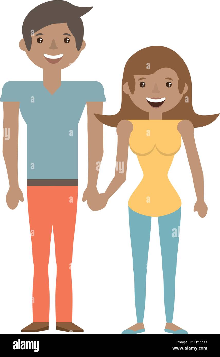 couple together lovely image vector illustration eps 10 Stock Vector ...