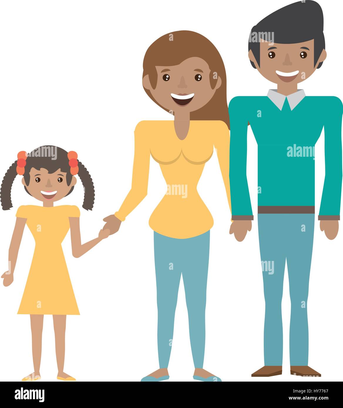 family people relation lovely vector illustration eps 10 Stock Vector ...