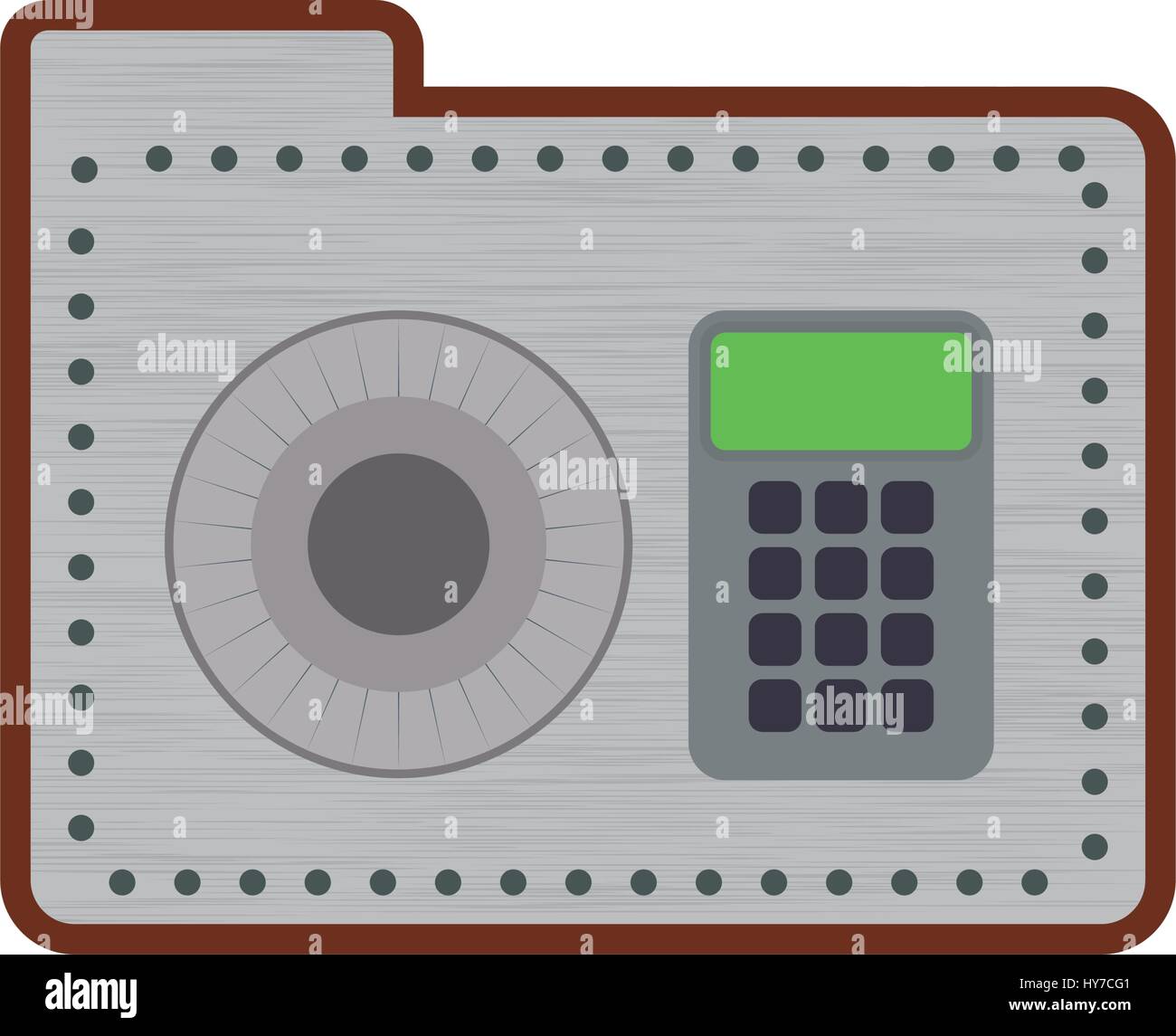 folder password keypad security vector icon illustration Stock Vector ...