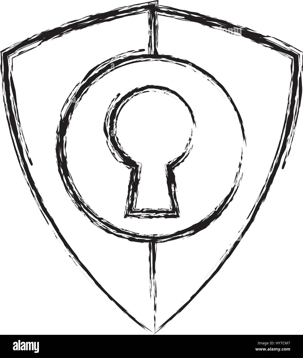 shield security abstract lock icon vector illustration Stock Vector ...