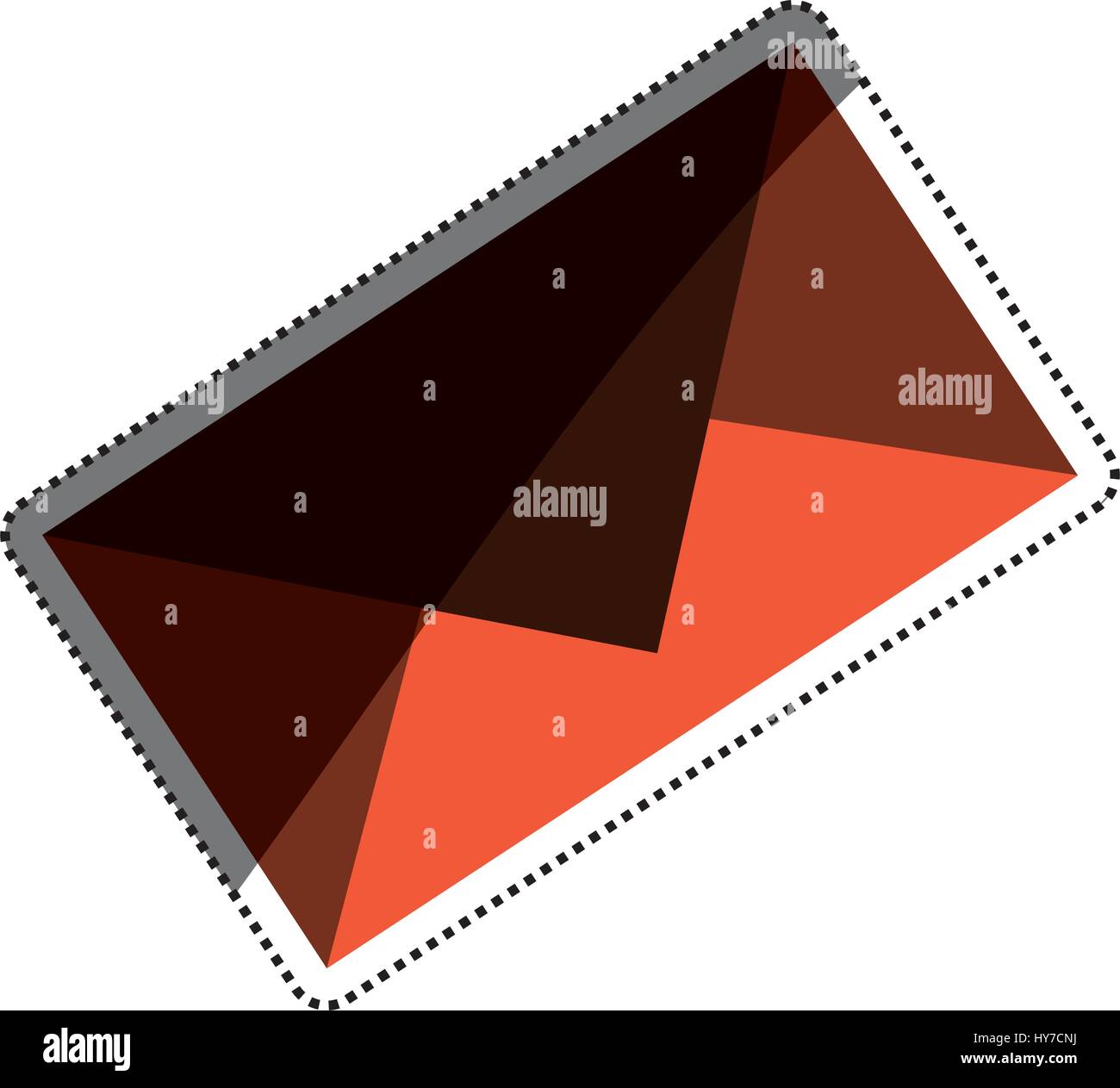message envelope object vector icon illustration graphic design Stock ...