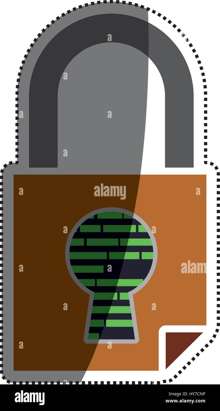 padlock security digital vector icon illustration graphic design Stock ...