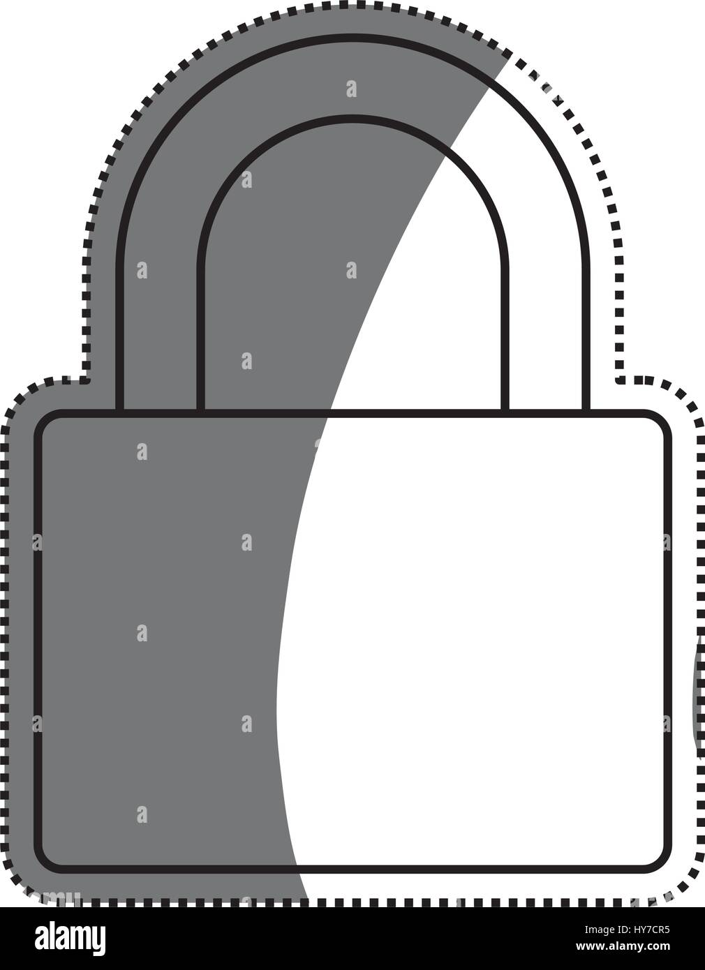 padlock security object vector icon illustration graphic design Stock ...