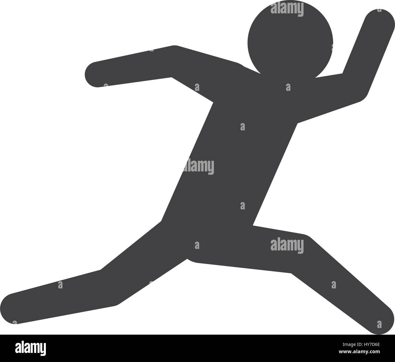 Man running fast icon vector illustration graphic design Stock Vector ...