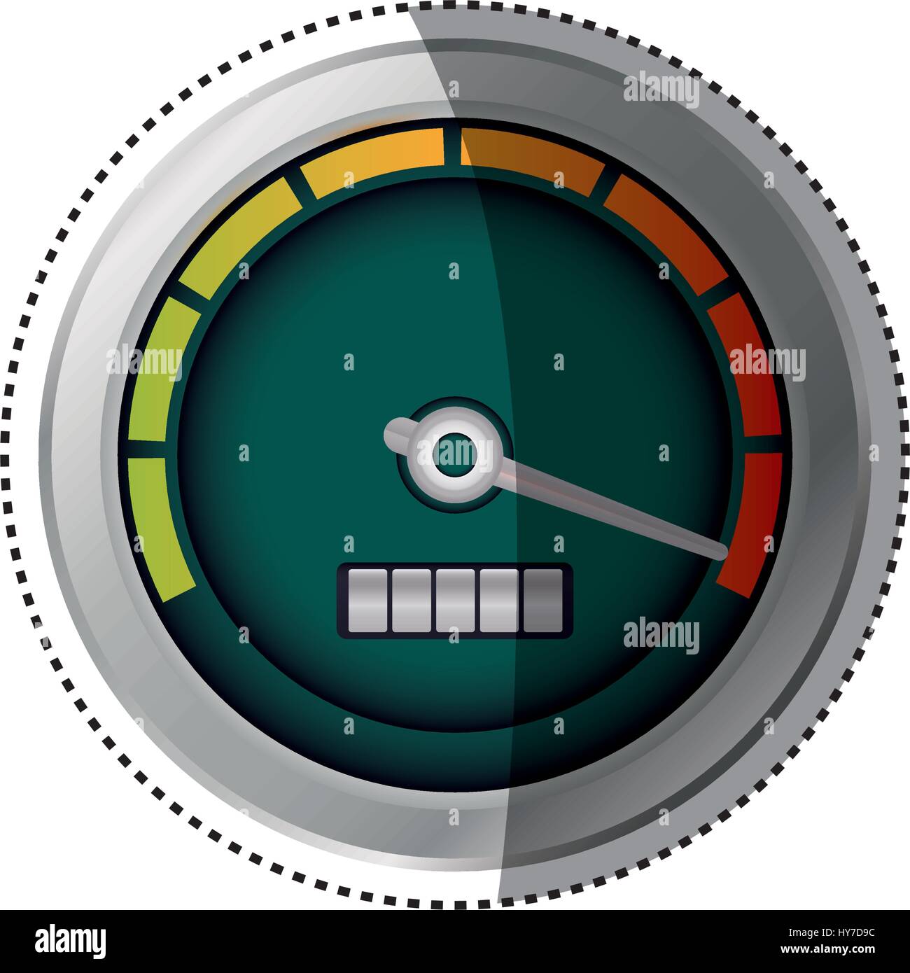 Speedometer power car icon vector illustration graphic design Stock ...