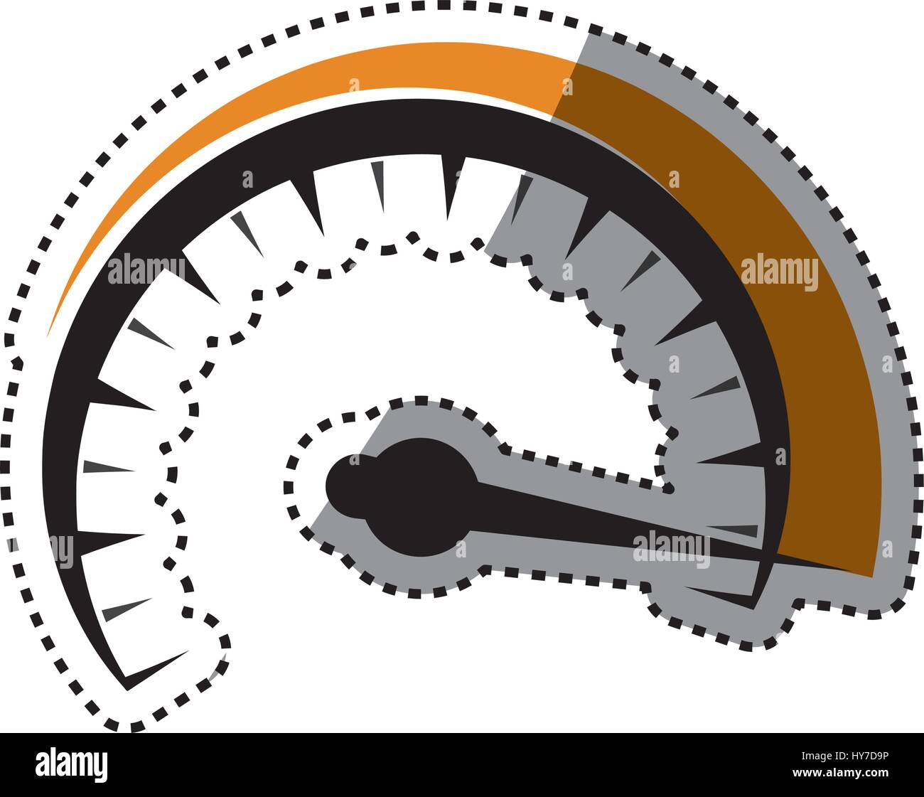 Speedometer power car icon vector illustration graphic design Stock ...