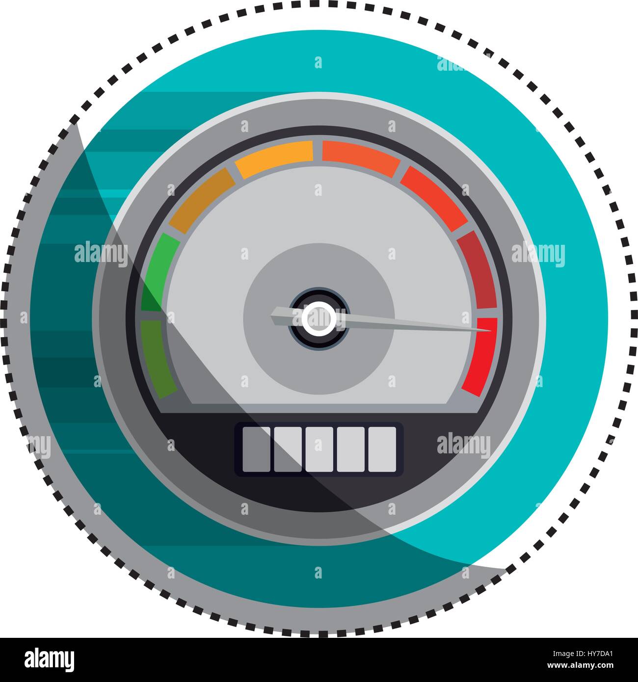 Speedometer power car icon vector illustration graphic design Stock ...