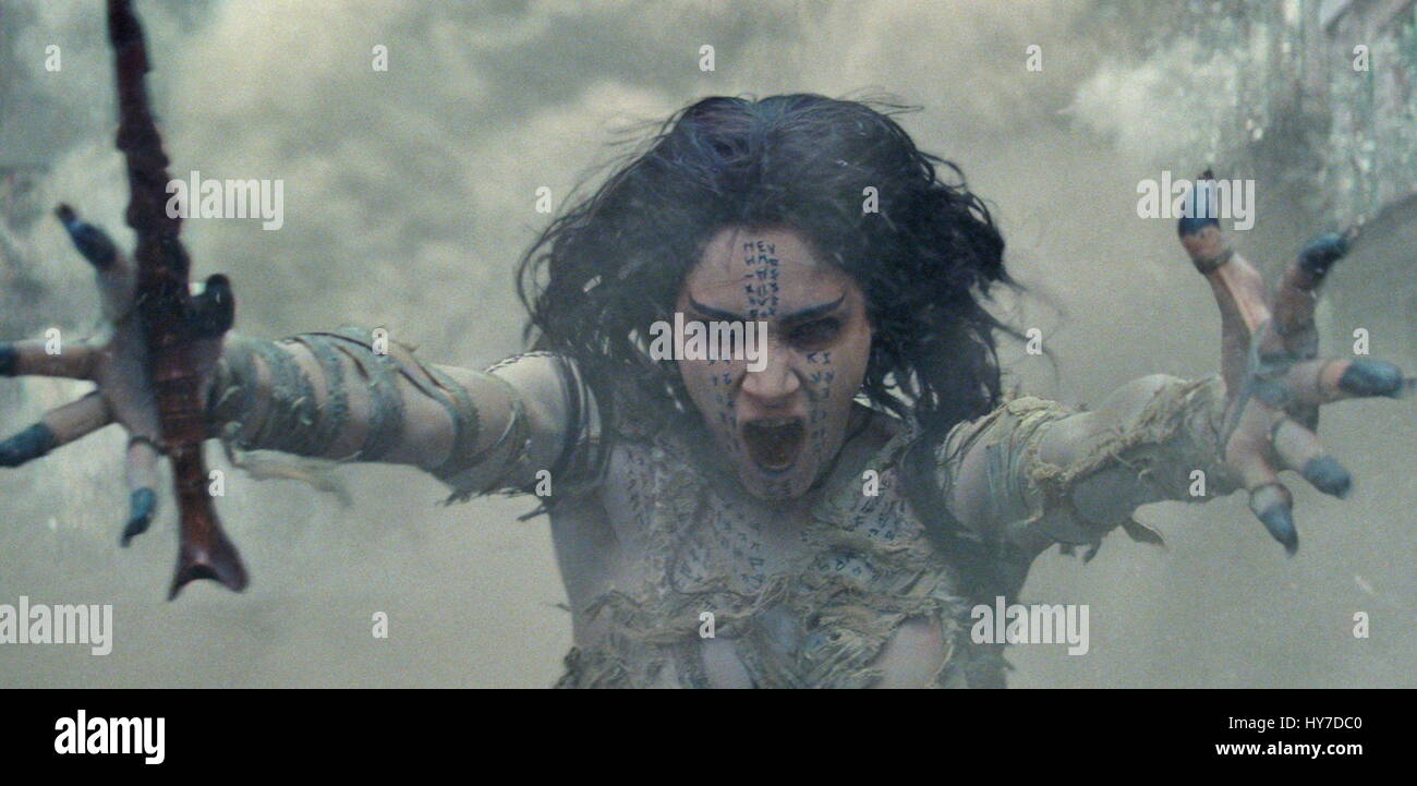 RELEASE DATE: June 9, 2017 TITLE: The Mummy STUDIO: Paramount Pictures DIRECTOR: Alex Kurtzman PLOT: An ancient princess is awakened from her crypt beneath the desert, bringing with her malevolence grown over millennia, and terrors that defy human comprehension STARRING: Sofia Boutella as Ahmanet (Credit Image: © Universal Pictures/Entertainment Pictures) Stock Photo