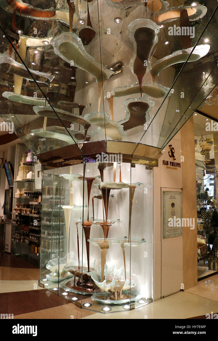 World's Largest Chocolate Fountain by JeanPhilippe Patisserie at